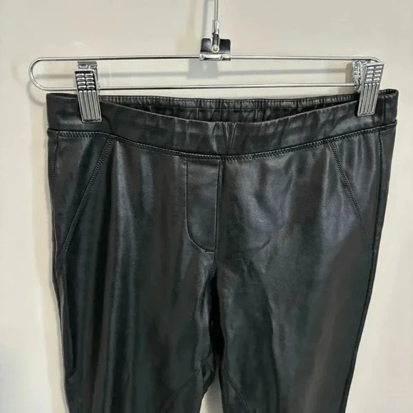 Aritzia Wilfred Free Rebelle Black Vegan Faux Leather  Pants Leggings XS - Picture 6 of 14